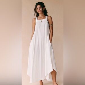 Free People ivory / cream midi Maxi Sundress
